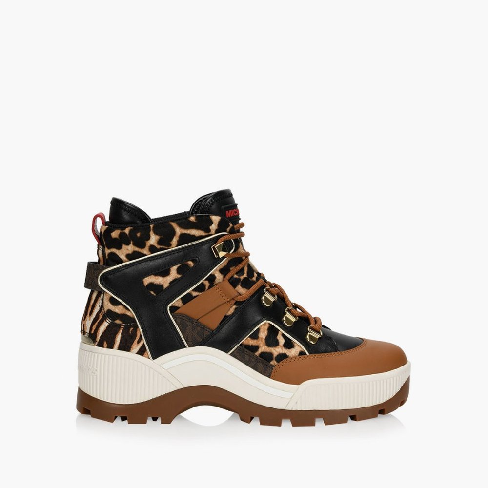 MICHAEL KORS Brooke Mixed-Media Boot Sneakers - Picture 2 of 5